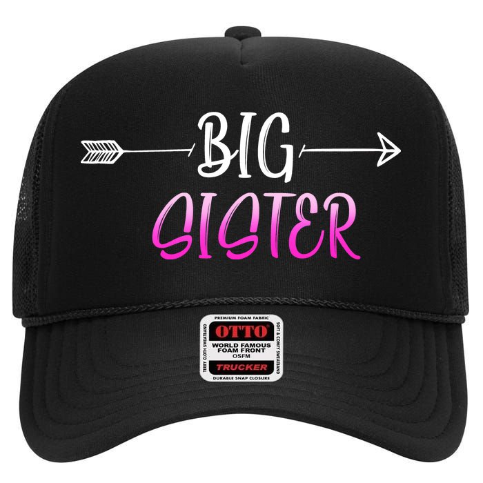 Big Sister Arrow High Crown Mesh Back Trucker Hat