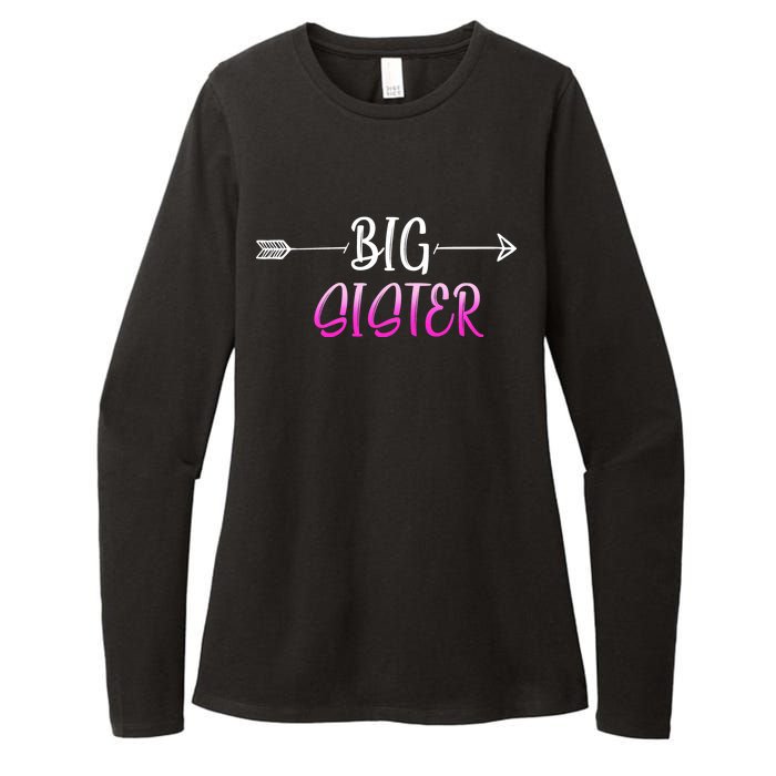 Big Sister Arrow Womens CVC Long Sleeve Shirt