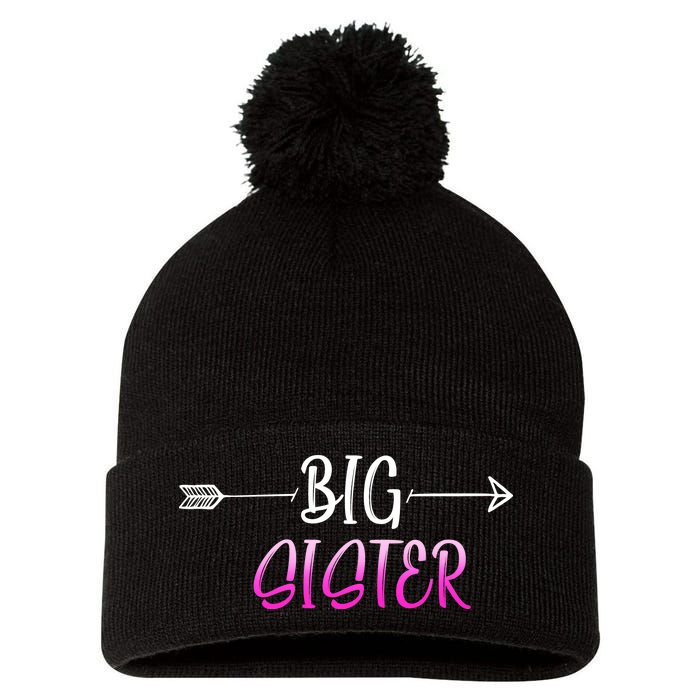 Big Sister Arrow Pom Pom 12in Knit Beanie