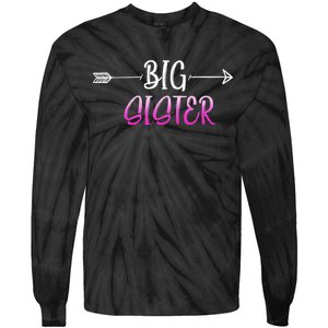 Big Sister Arrow Tie-Dye Long Sleeve Shirt