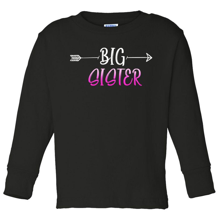 Big Sister Arrow Toddler Long Sleeve Shirt