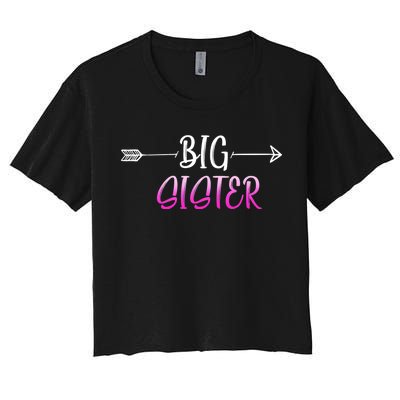 Big Sister Arrow Women's Crop Top Tee