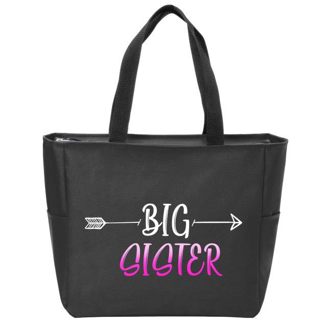 Big Sister Arrow Zip Tote Bag