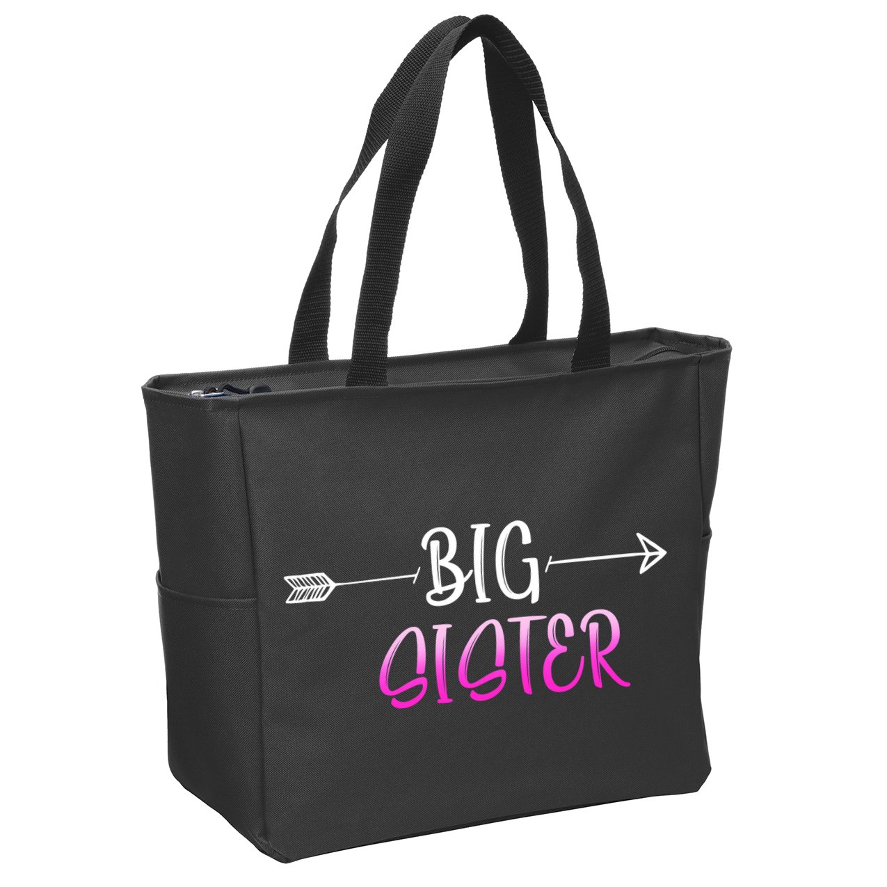 Big Sister Arrow Zip Tote Bag