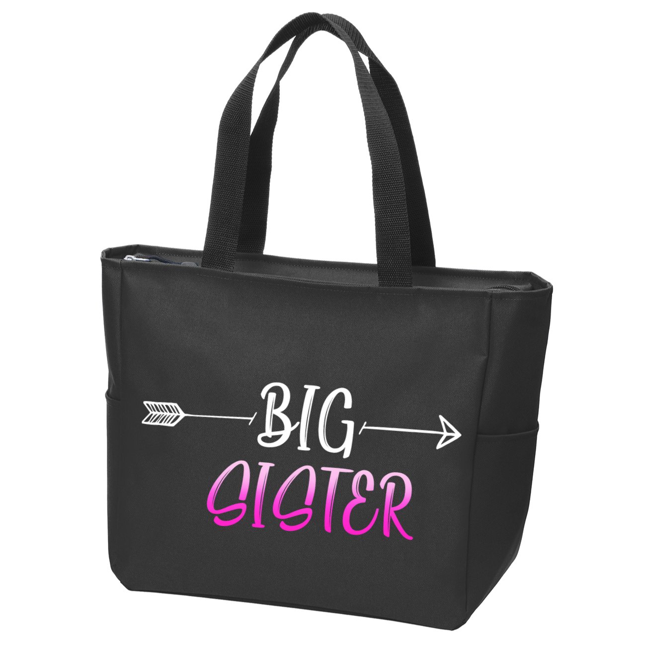 Big Sister Arrow Zip Tote Bag