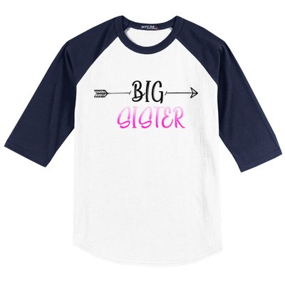 Big Sister Arrow Baseball Sleeve Shirt