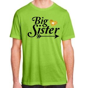 Big Sister Arrow Gold Heart Adult ChromaSoft Performance T-Shirt