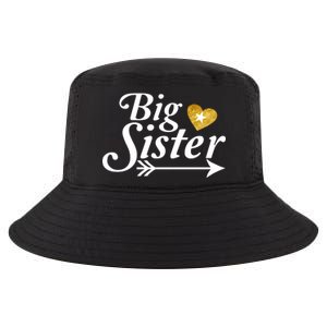 Big Sister Arrow Gold Heart Cool Comfort Performance Bucket Hat