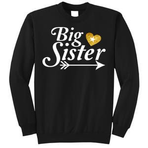 Big Sister Arrow Gold Heart Sweatshirt