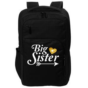 Big Sister Arrow Gold Heart Impact Tech Backpack