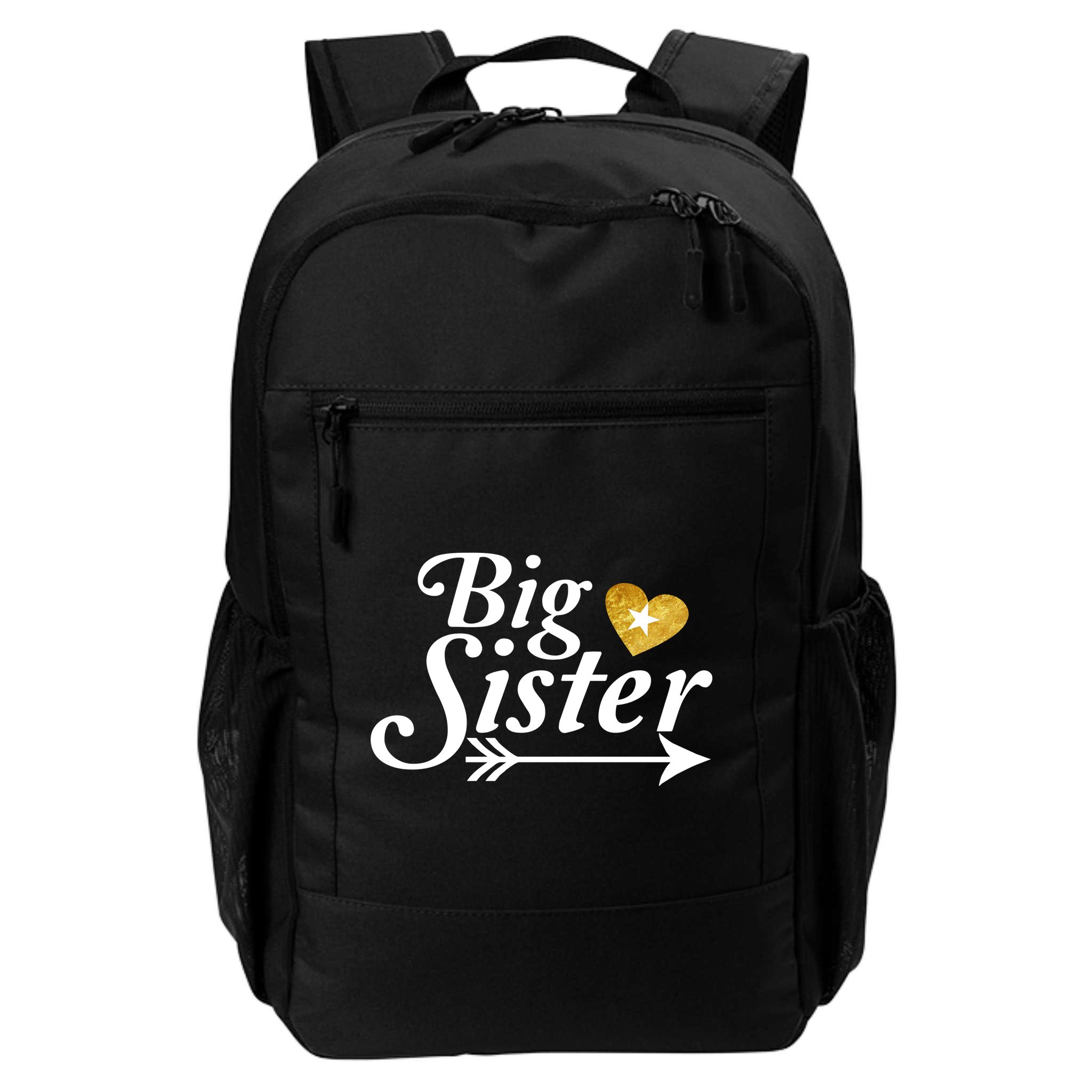 Big Sister Arrow Gold Heart Backpack