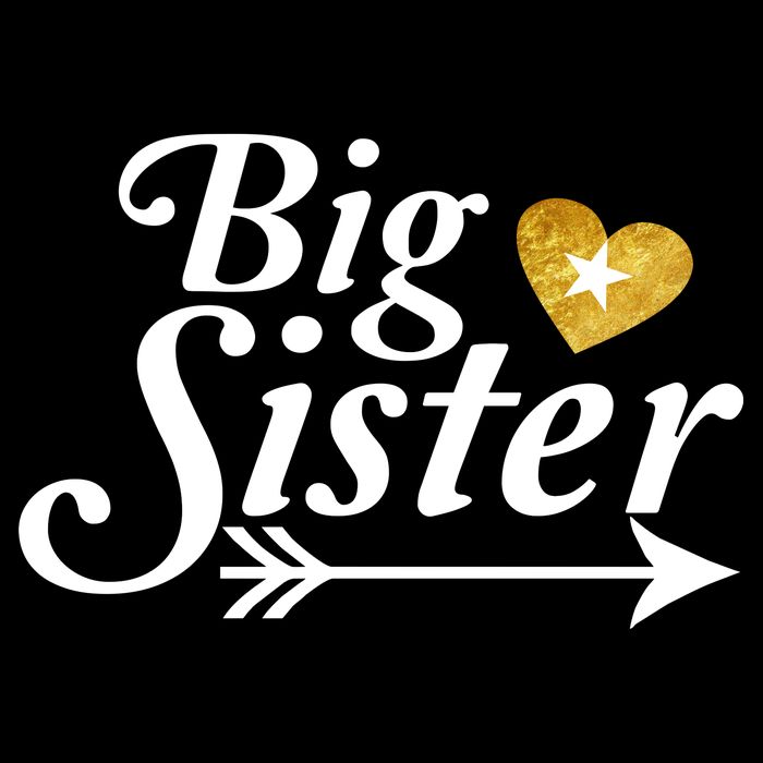 Big Sister Arrow Gold Heart Backpack