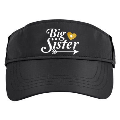 Big Sister Arrow Gold Heart Adult Drive Performance Visor