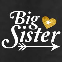 Big Sister Arrow Gold Heart 11oz C Handle Ceramic Mug