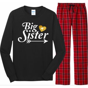 Big Sister Arrow Gold Heart Long Sleeve Pajama Set