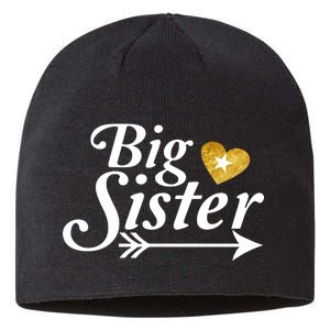 Big Sister Arrow Gold Heart Sustainable Beanie