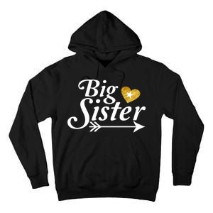 Big Sister Arrow Gold Heart Tall Hoodie