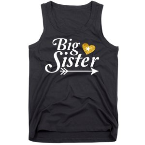 Big Sister Arrow Gold Heart Tank Top