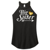 Big Sister Arrow Gold Heart Women's Perfect Tri Rocker Tank