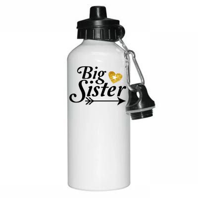 Big Sister Arrow Gold Heart Aluminum Water Bottle 