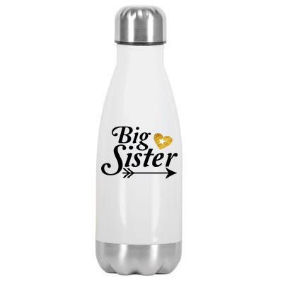 Big Sister Arrow Gold Heart Stainless Steel Insulated Water Bottle