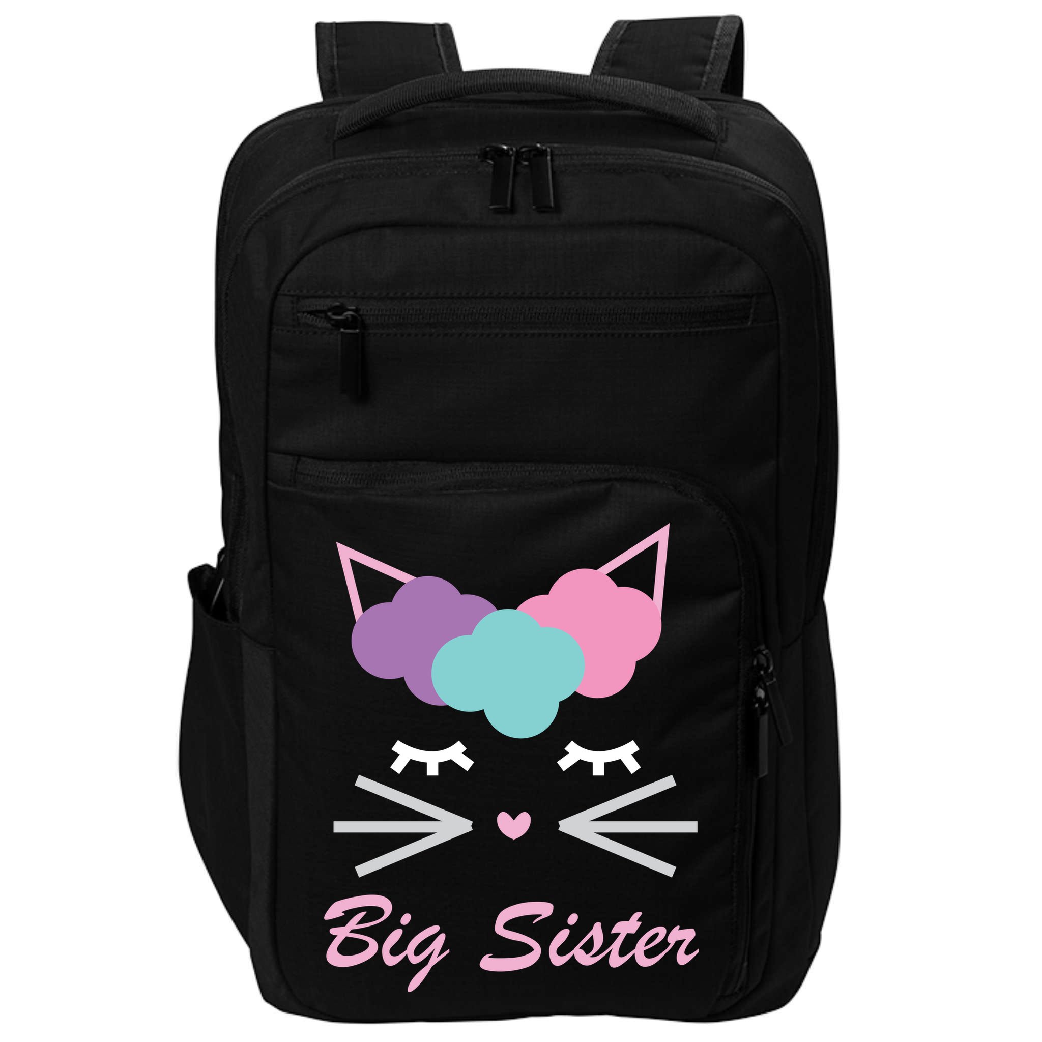 Big Sister Cute Cat Impact Tech Backpack