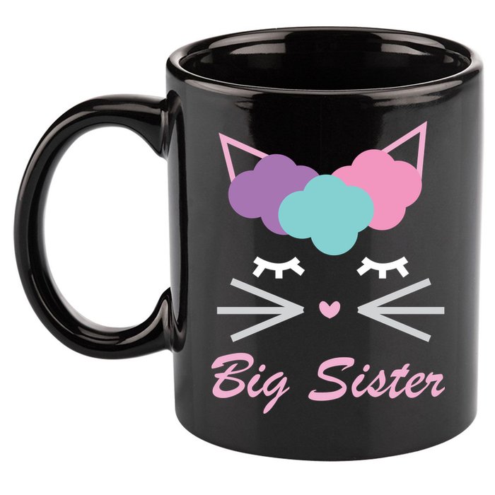 Big Sister Cute Cat 11oz C Handle Ceramic Mug