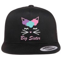 Big Sister Cute Cat Flatbill Hat