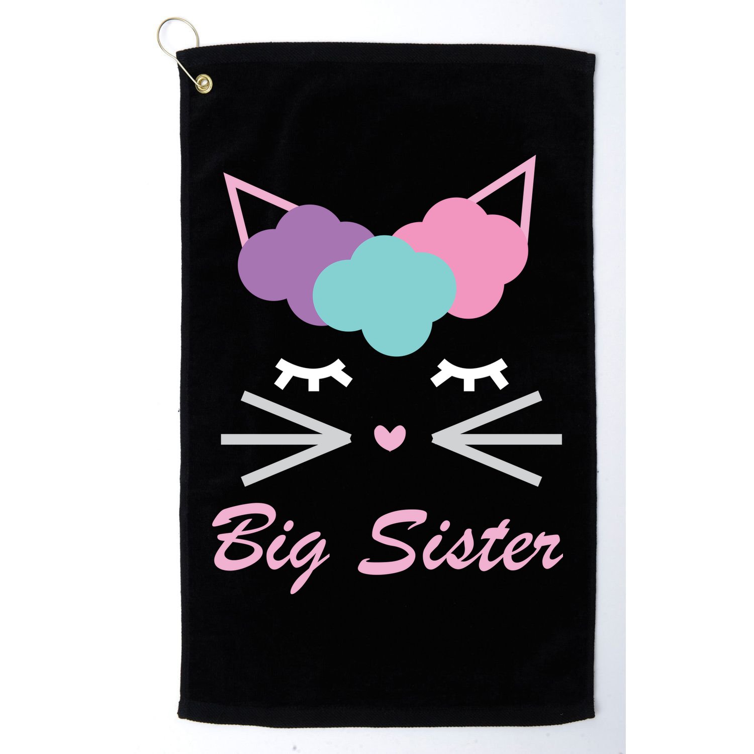 Big Sister Cute Cat Golf Towel