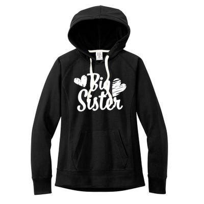 Big Sister Cute Logo Women's Fleece Hoodie