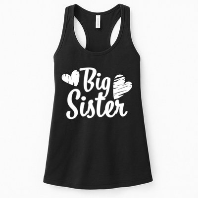 Big Sister Cute Logo Womens Tank Top