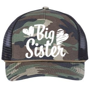 Big Sister Cute Logo Retro Rope Trucker Hat Cap