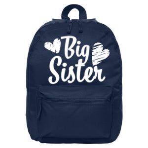 Big Sister Cute Logo 16 in Basic Backpack