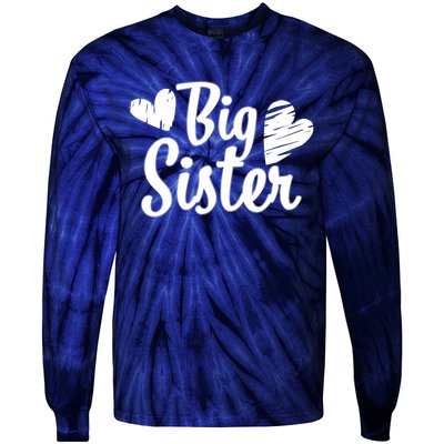 Big Sister Cute Logo Tie-Dye Long Sleeve Shirt