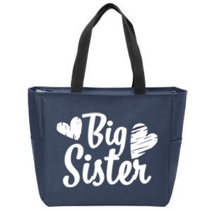 Big Sister Cute Logo Zip Tote Bag