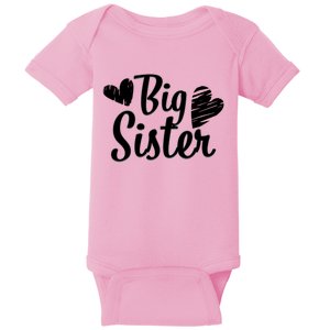 Big Sister Cute Logo Baby Bodysuit