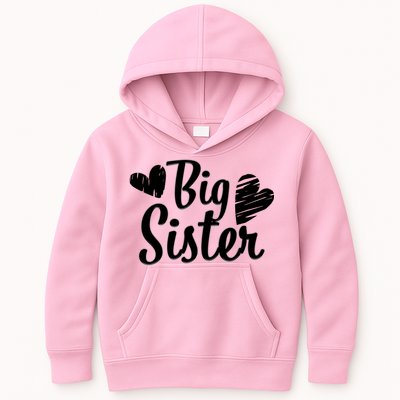 Big Sister Cute Logo Kids Hoodie