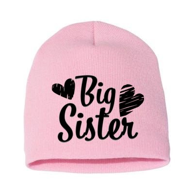 Big Sister Cute Logo Short Acrylic Beanie