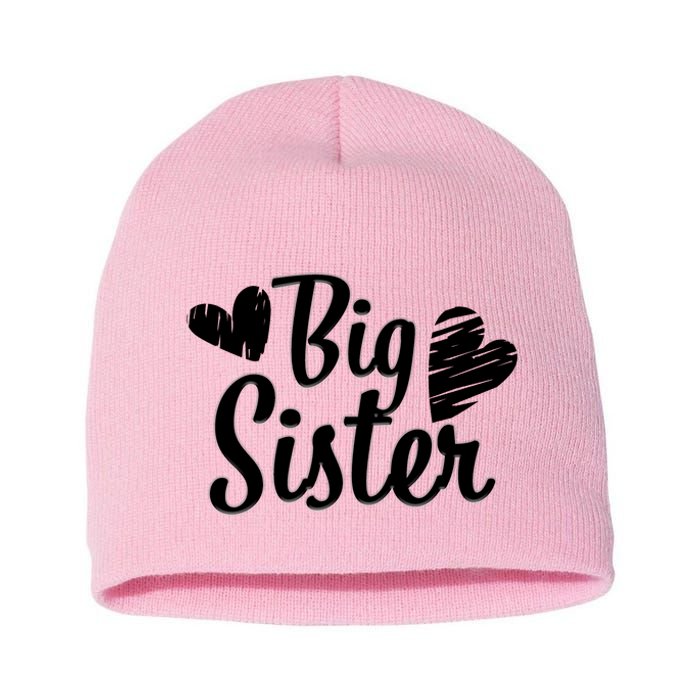 Big Sister Cute Logo Short Acrylic Beanie