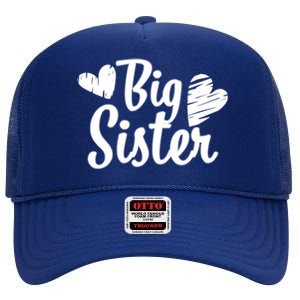 Big Sister Cute Logo High Crown Mesh Back Trucker Hat