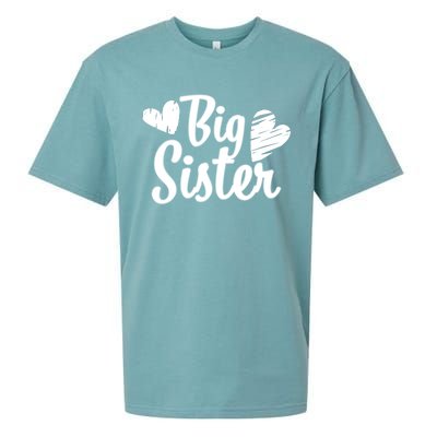 Big Sister Cute Logo Sueded Cloud Jersey T-Shirt