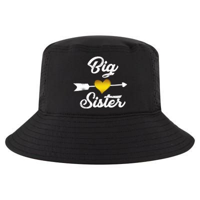 Big Sister Golden Arrow Heart Cool Comfort Performance Bucket Hat