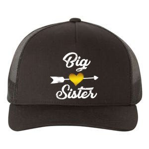 Big Sister Golden Arrow Heart Yupoong Adult 5-Panel Trucker Hat