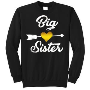 Big Sister Golden Arrow Heart Sweatshirt