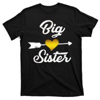 Big Sister Golden Arrow Heart T-Shirt