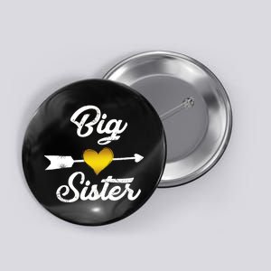 Big Sister Golden Arrow Heart Button