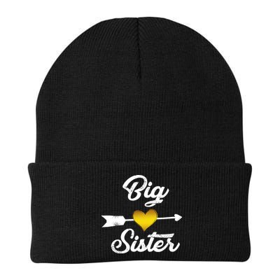 Big Sister Golden Arrow Heart Beanie