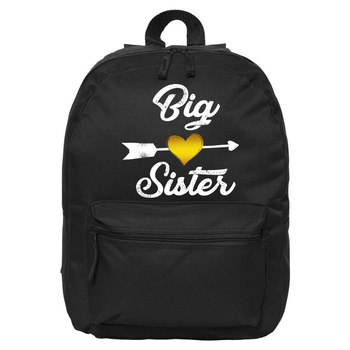 Big Sister Golden Arrow Heart 16 in Basic Backpack