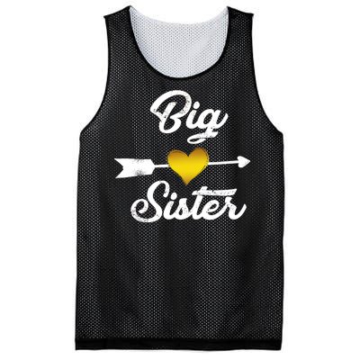 Big Sister Golden Arrow Heart Mesh Reversible Basketball Jersey Tank