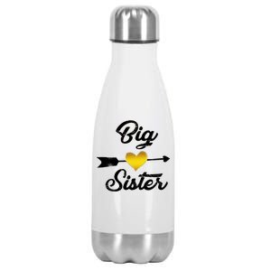 Big Sister Golden Arrow Heart Stainless Steel Insulated Water Bottle